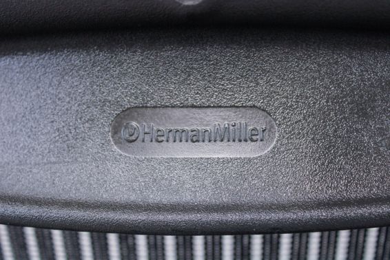Bureaustoel Herman Miller Aeron Graphite zonder merk