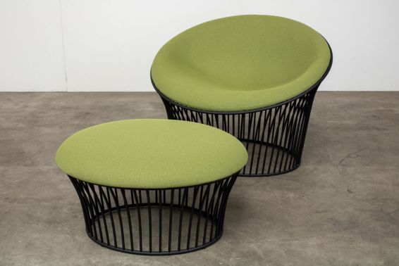 Fauteuil DeBerenn Pana met poef2