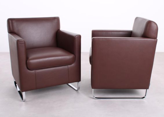 Leren fauteuil Walter Knoll
