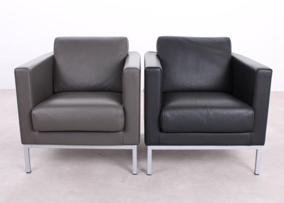 Leren fauteuil Giulio Marelli Cubic1