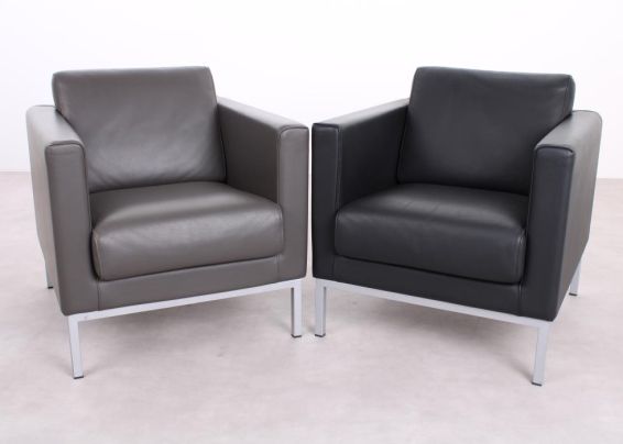 Leren fauteuil Giulio Marelli Cubic