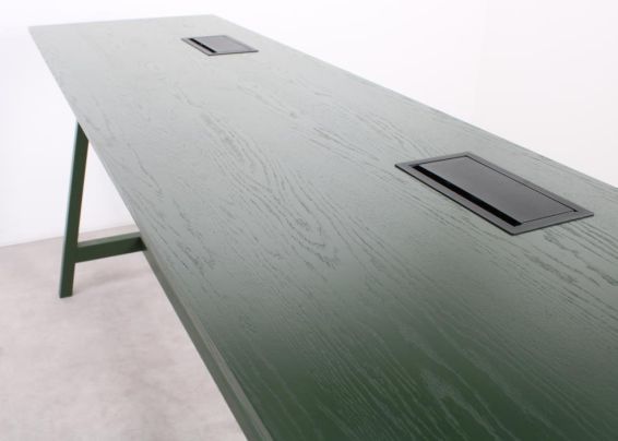 Houten bartafel MR, donkergroen1