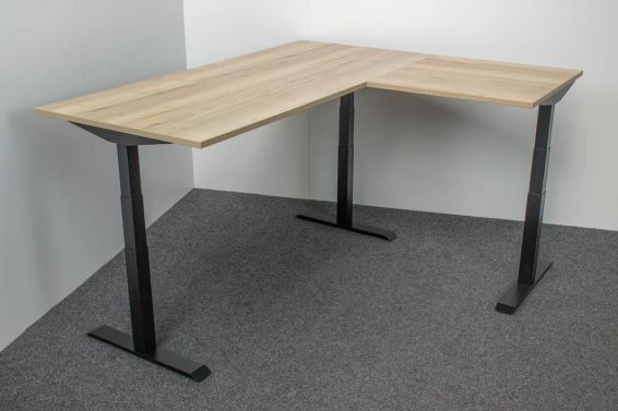 Zit sta bureau elektrisch Lineaflex MRC PRO Hoek 180x80 / 80x60