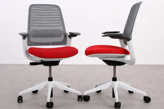 Bureaustoel Steelcase Series 1 rood