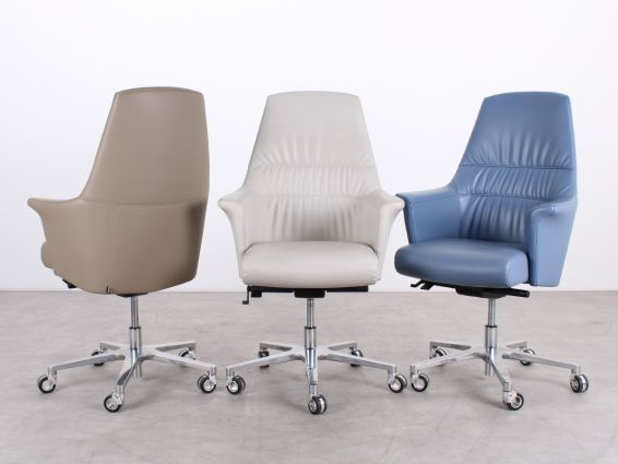 Sitland Of Course Manager medium back, 3 kleuren leer1