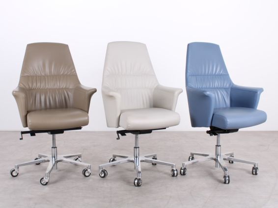 Sitland Of Course Manager medium back, 3 kleuren leer