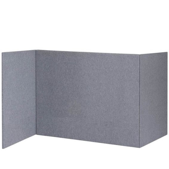 Akoestische scheidingswand Z-opstelling - 120 cm hoog