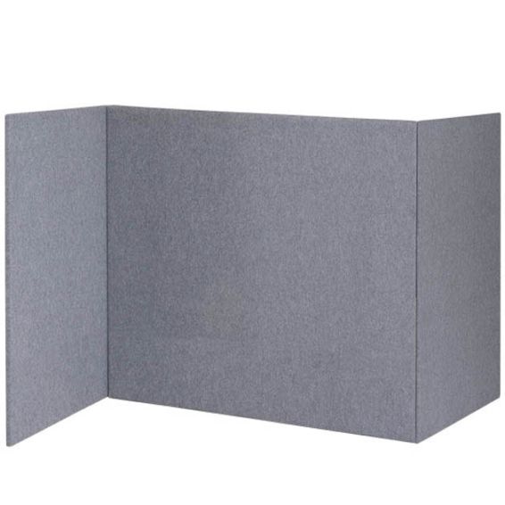 Akoestische scheidingswand Z-opstelling - 120 cm hoog