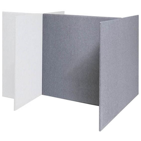 Akoestische scheidingswand H-opstelling aanbouw - 160 cm hoog