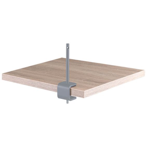 Akoestische scheidingswand 40 cm hoog - bladklem aluminium