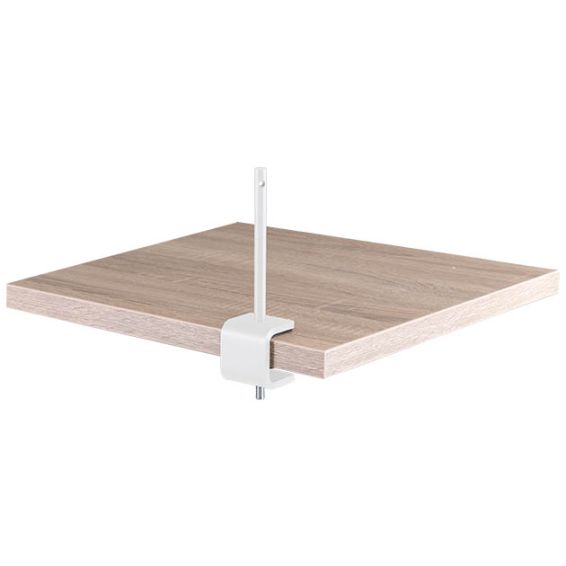 Akoestische scheidingswand 40 cm hoog - bladklem wit