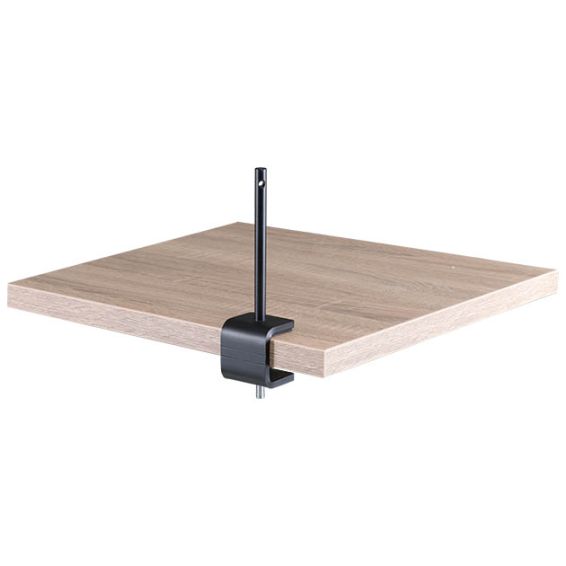Akoestische scheidingswand 40 cm hoog - bladklem zwart