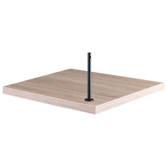 Akoestische scheidingswand 40 cm hoog - bladklem zwart