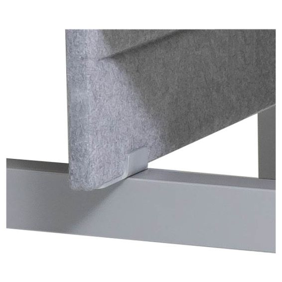 Akoestische scheidingswand voor DUO bureau - frame adapter aluminium