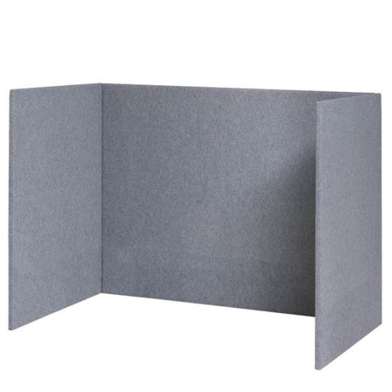 Akoestische scheidingswand U-opstelling - 120 cm hoog