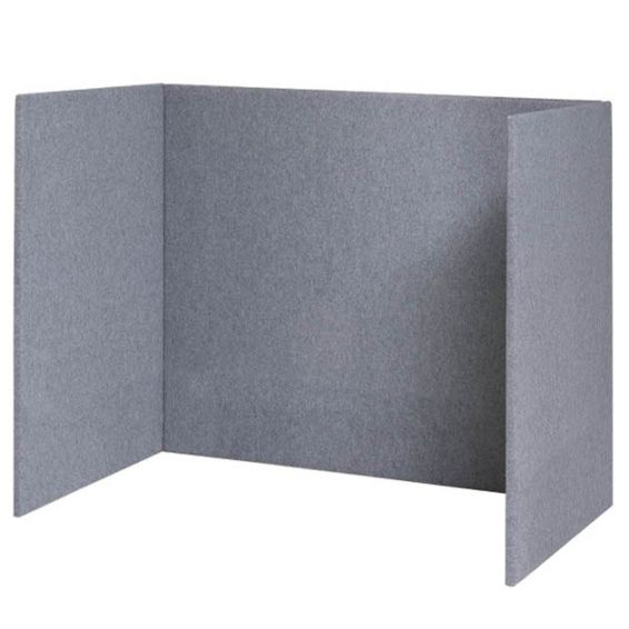 Akoestische scheidingswand U-opstelling - 120 cm hoog