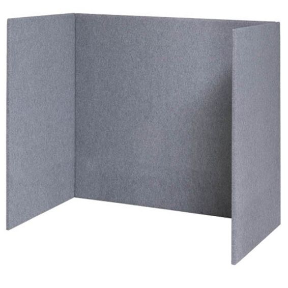 Akoestische scheidingswand U-opstelling - 120 cm hoog