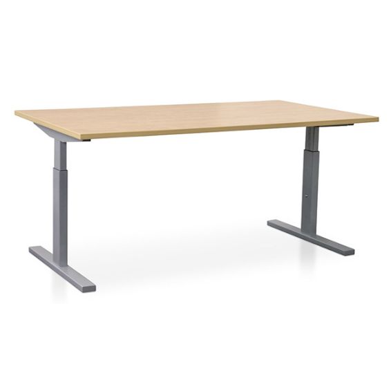 Start Pintado rechthoekbureau 180 x 80 cm met wild peren blad en aluminium poten