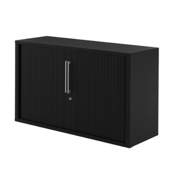 Carré roldeurkast 72x120 cm in de kleur zwart