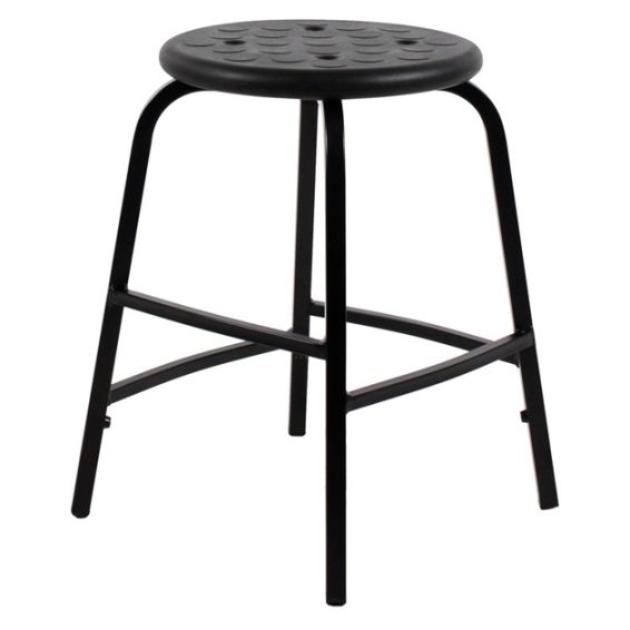 Tabouret TAP50 zithoogte 50 cm - zwart
