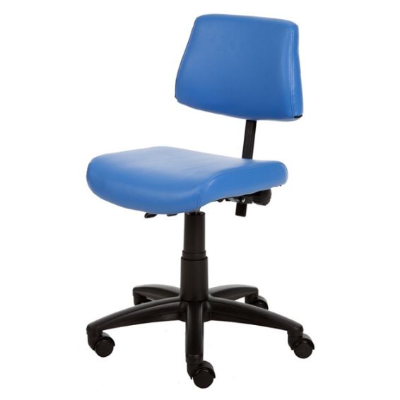 Leiderstoel Gent blauw kunstleder