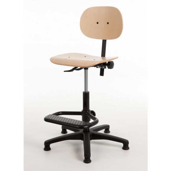Werkplaatsstoel H 267 zithoogte 54 - 80 cm