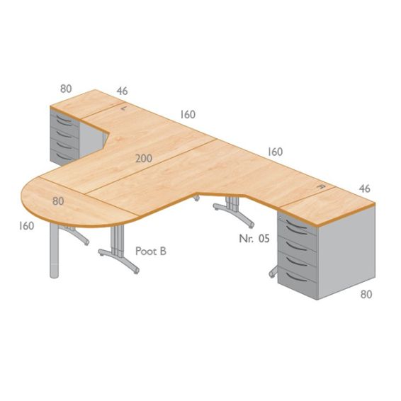 Voorbeeld maatopstelling met een Huislijn Basic aanbouw halfrond