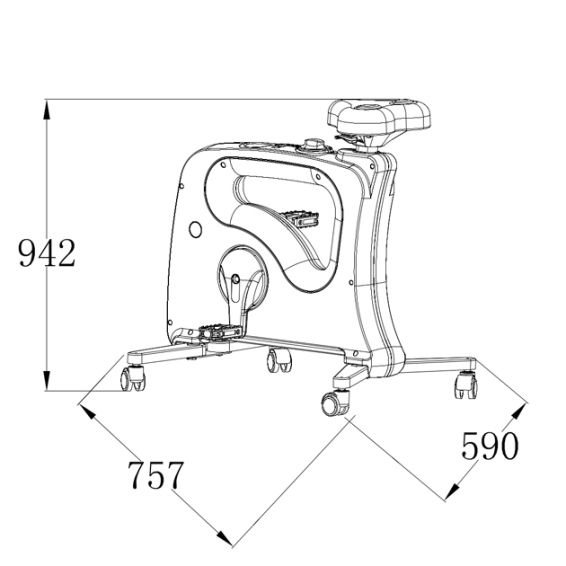 Ergonomsiche bureaustoelfiets - Multi Ratio