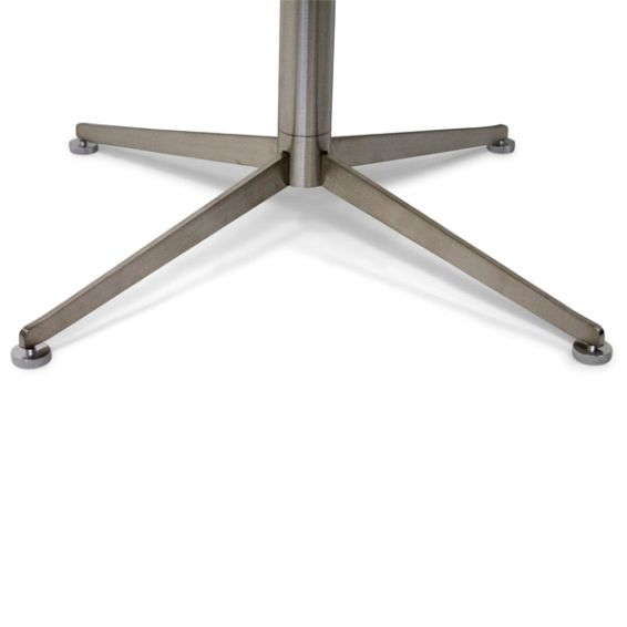 Multi Ratio Design statafel Cross RVS kolompoot