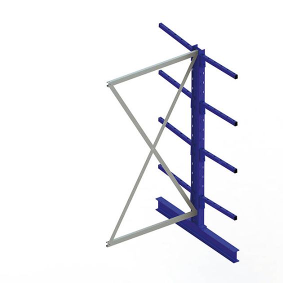 Draagarmstelling MTA dubbel 2000x1030x1000 - IPE120 - aanbouwsectie