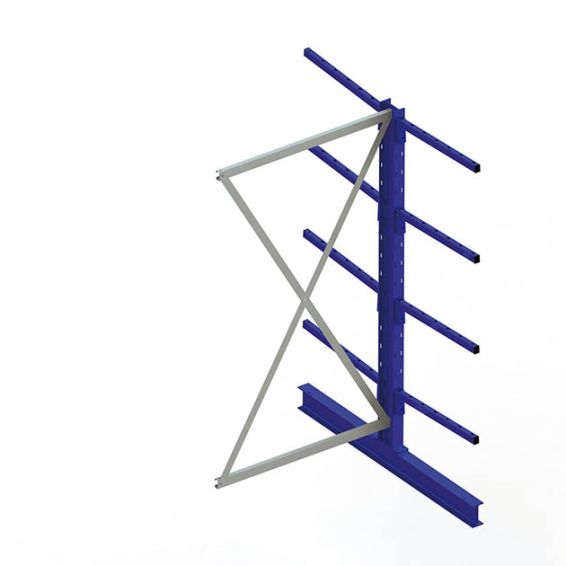 Draagarmstelling MTA dubbel 2000x1030x1200 - IPE120 - aanbouwsectie