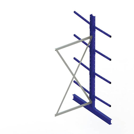 Draagarmstelling MTA dubbel 2500x1030x1200 - IPE120 - aanbouwsectie