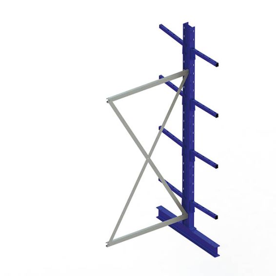 Draagarmstelling MTA dubbel 2500x1030x800 - IPE120 - aanbouwsectie