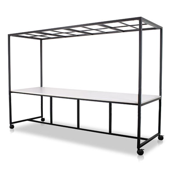 Bartafel DRIVE 320 cm breed en 90 cm hoog - Multi Ratio