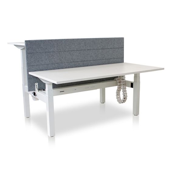 Lineaflex MRC zit sta bureau 140 x 80 - frame wit