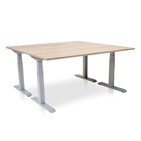 Thuiswerkset PRO elektrisch zit sta bureau + ergonomische bureaustoel