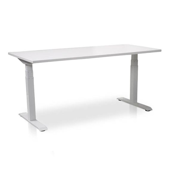 Thuiswerkset zit-sta bureau met ergonomische bureaustoel