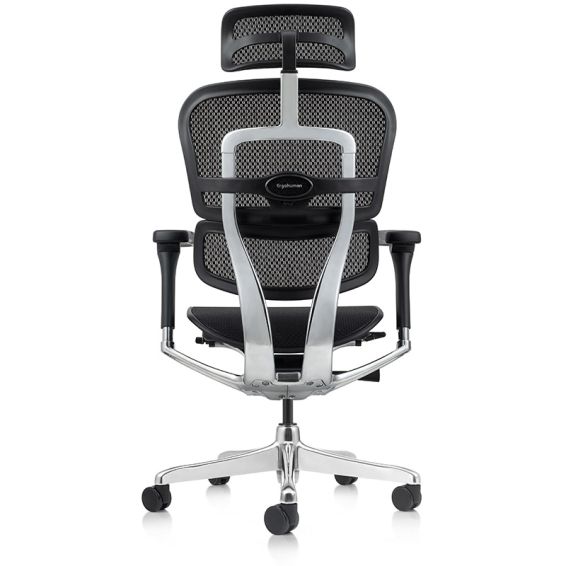 Ergonomische bureaustoel E-Human 2.0 met hoofdsteun