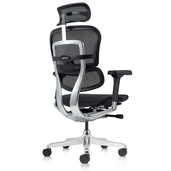 Ergonomische bureaustoel E-Human 2.0 met hoofdsteun