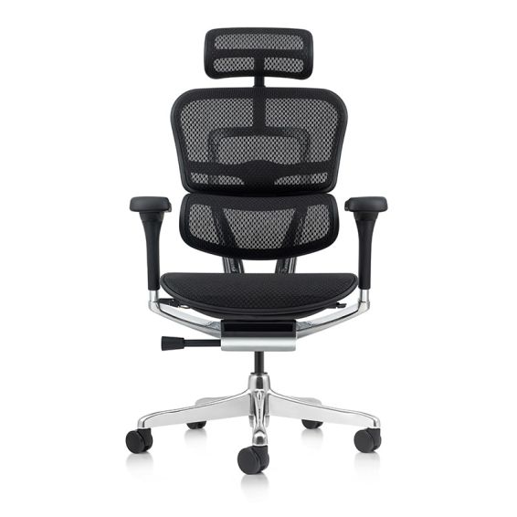 Ergonomische bureaustoel E-Human 2.0 met hoofdsteun