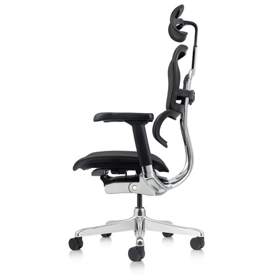 Ergonomische bureaustoel E-Human 2.0 met hoofdsteun