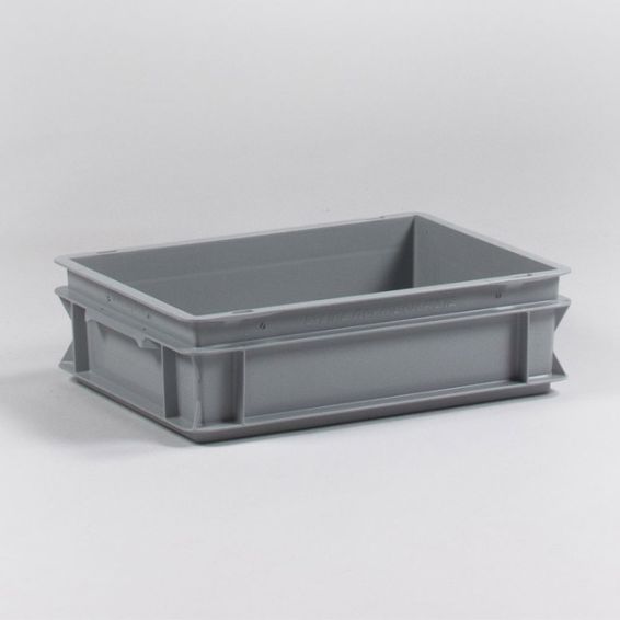 E-line bak 10 liter, agaatgrijs, 400x300x120 met gesloten grepen
