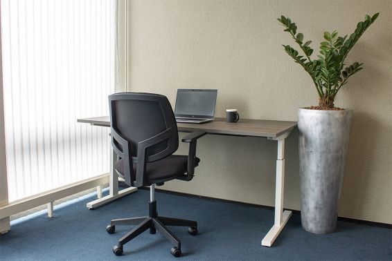 Bureaustoel Maxwell - zwart gestoffeerd