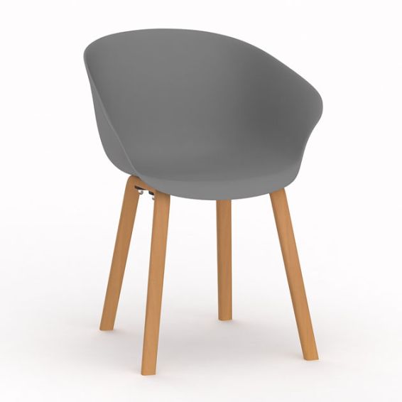 Multi Ratio Design stoel Hop grijs