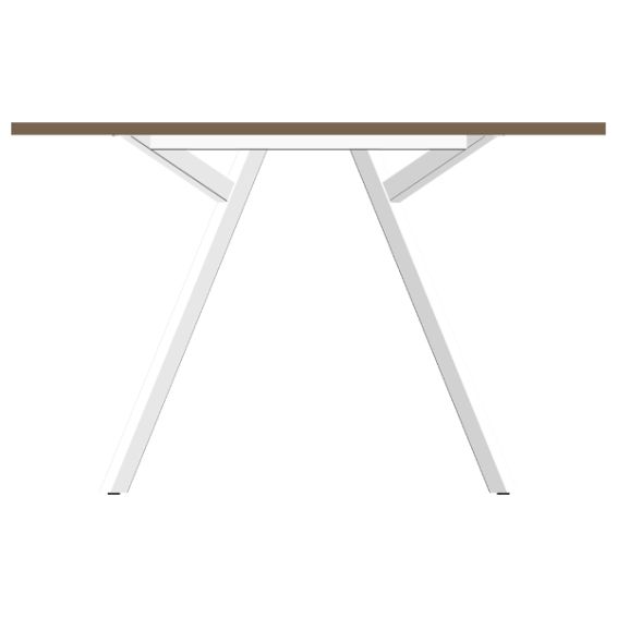 Multi Ratio Design vergadertafel Bridge 120 x 120 cm, wit frame