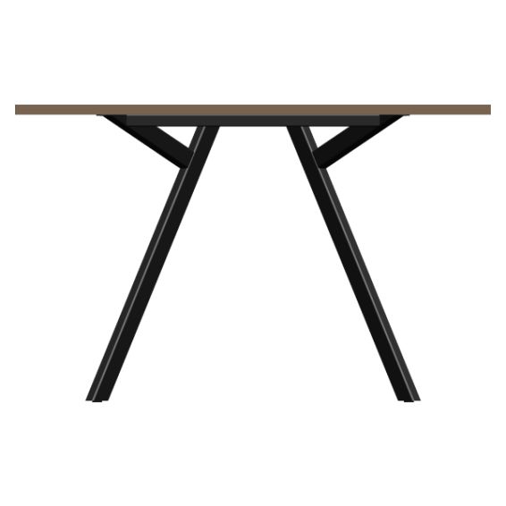Multi Ratio Design vergadertafel Bridge 120 x 120 cm, zwart frame