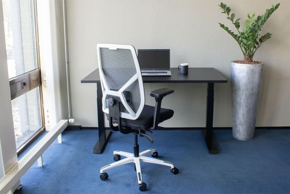 Bureaustoel Actiflexx Weave met wit voetenkruis