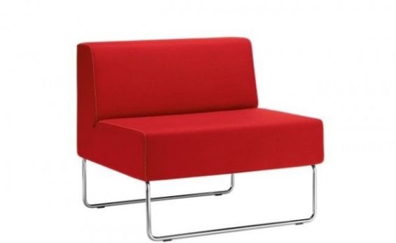 Pedrali wachtkamerbank Host in de kleur rood