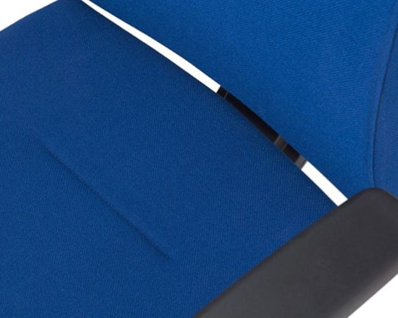 Bureaustoel Pintra met blauwe stof