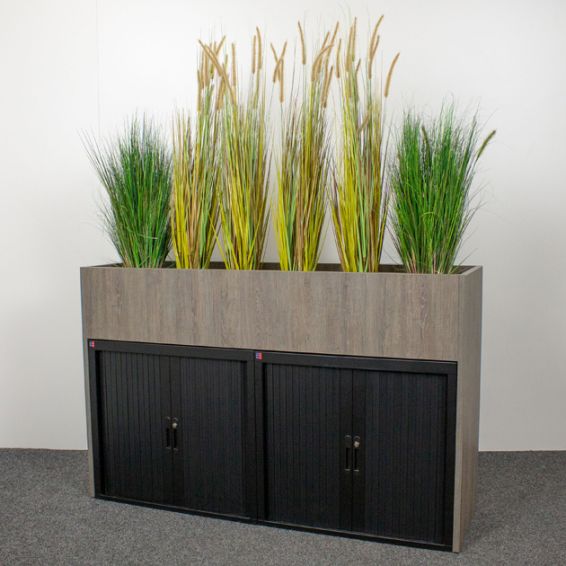 Plantenbak roldeurkast scheidingswand